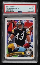 2011 Topps Troy Polamalu (On One Knee) #85 PSA 8 HOF 00er