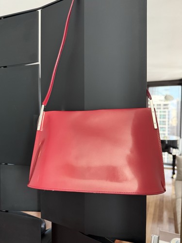 Women’s Furla Leather Shoulder Bag, Red. Italy.