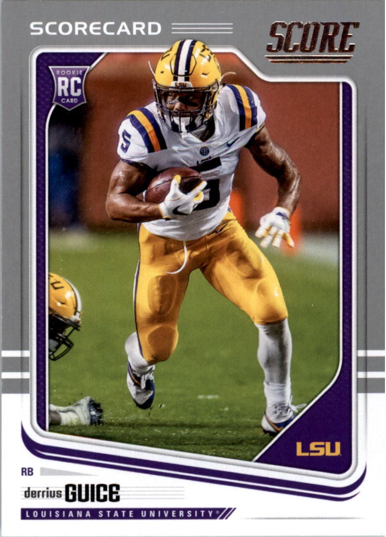 2018 Score Scorecard #360 Derrius Guice - FB