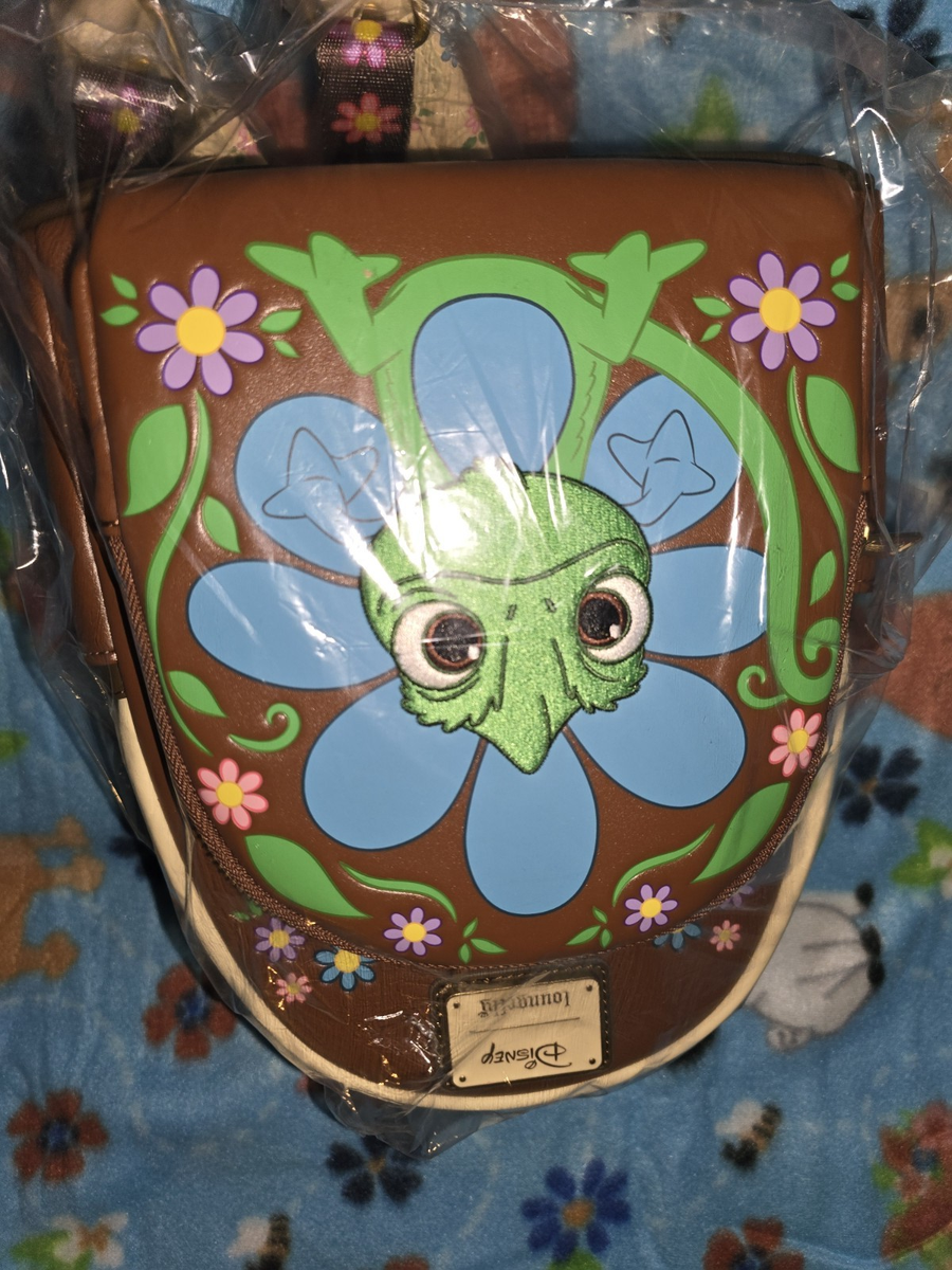 Loungefly Disney Rapunzel Backpack - Blue and Green Loungefly Disney Tangled Rapunzel Swinging From Tower Mini  main image 3