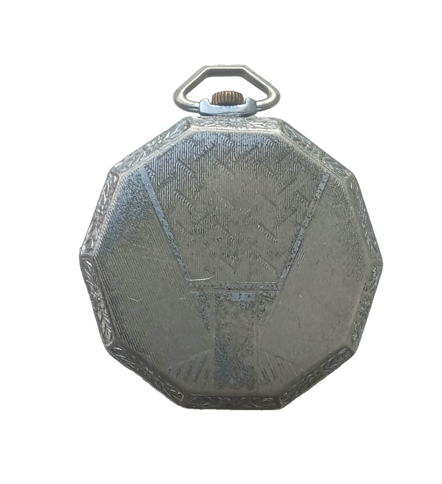 Vintage Swiss Gents Pocket Watch in Decagon Art Deco Case c.1920 15 ...