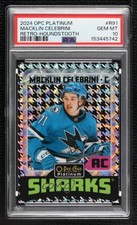 2024-25 O-Pee-Chee Platinum Retro Houndstooth 9/15 Macklin Celebrini PSA 10 0n96