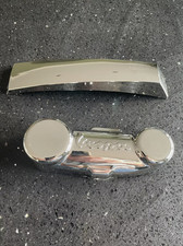 Vespa PX LML  125 200 2T 4T Fork Link Cover & Mudguard Crest in Chrome