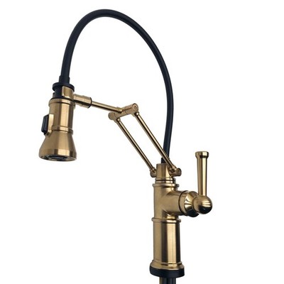 Brizo Artesso Luxe Gold Kitchen Faucet, Smart Touch on/off, Temp LED, 64225LF-GL