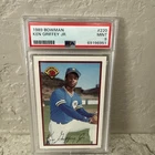 PSA 9 Ken Griffey Jr 1989 Bowman RC Seattle Mariners Mint Very Nice