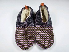 Bombas Gripper Sherpa Lined Slippers House Shoes Socks Size M W9-11.5, M7-9.5 
