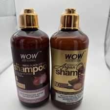 WOW Skin Science Shampoo 10 oz - Red Onion AND Argan 2 Bottles  20oz 