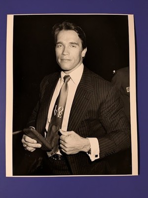 Arnold Schwarzenegger, seltenes Werbe-Pressefoto von 1986