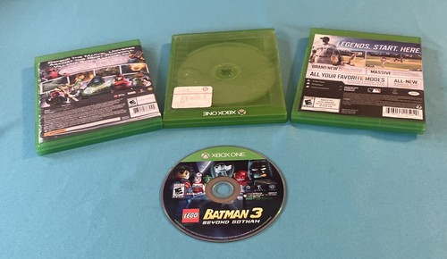 4 XBOX ONE Games Lego Marvel Super Heroes & Batman 3, NFS Rivals, Baseball USED - Picture 15 of 15