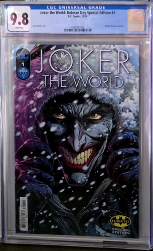 Joker: The World #1  CGC 9.8 Graded Comic  SEE OUR OTHER LISTINGS!  Batman Day