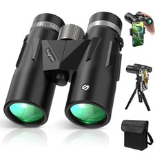 12x42 HD Binoculars for Adults with Phone Adapter, Tripod Tripod Adapter - ...