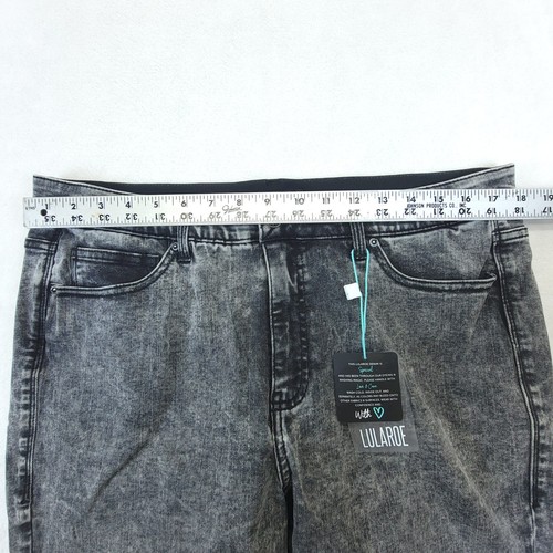 LuLaRoe Damen Skinny Jeans Stretch verwaschen schwarz Übergröße 34 Neu mit Etikett - Bild 8 von 10