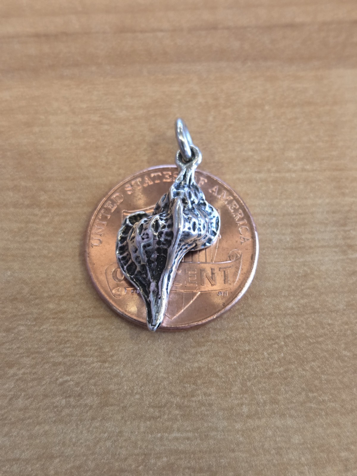 Solid 925 Sterling Silver Sea Shell Charm Pendant - image 5