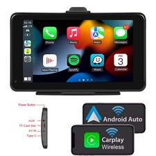 7 Zoll Apple CarPlay Android Auto Tragbares Autoradio Drahtloses USB BT Navi GPS