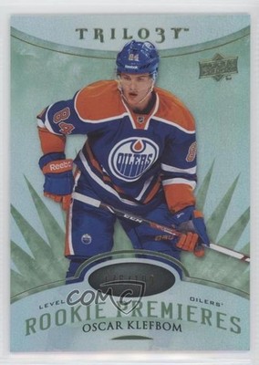 2014 Trilogy Level 1 Premieres Radiant Green 176/199 Oscar Klefbom Rookie RC h3a