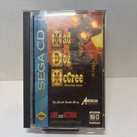 Mad Dog McCree (Sega CD, 1993) CIB 💿🎮 See Description