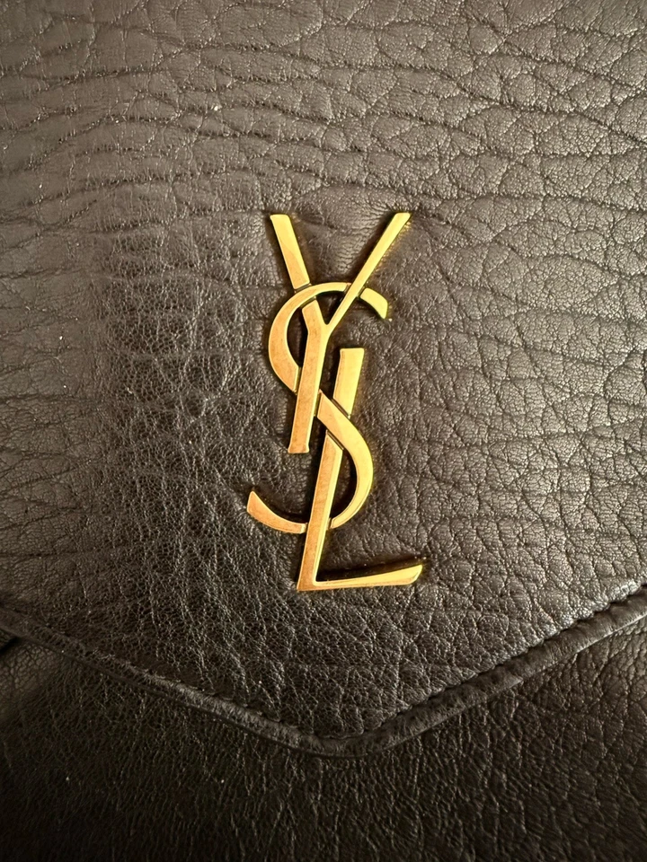 SAINT LAURENT YSL Enveloppe Pochette Clutch Leder schwarz *neu* - Bild 4 von 4