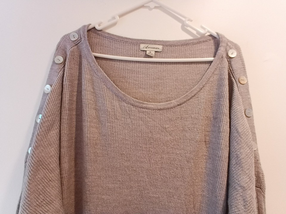 Autograph Size XL Knitted Long Sleeve Dress with Pockets Pre Loved