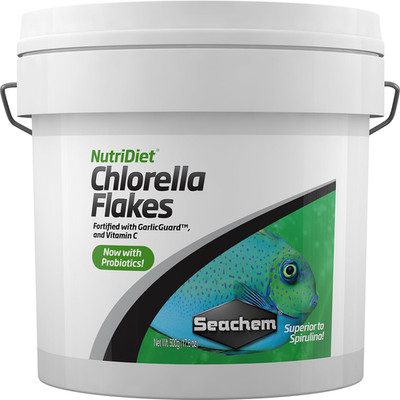 Seachem Nutridiet Chlorella Fish Flakes - Natural Probiotic Formula 500G