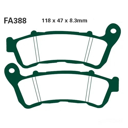 Bremsbelag BremsbeläGe EBC FA388 Vorne FüR Honda CBF 1000 FA ABS Bj. 2010-2016-image