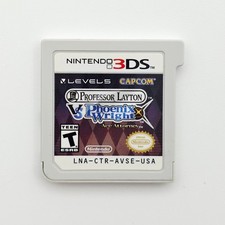 Professor Layton vs Phoenix Wright Ace Attorney 3DS cartuccia autentica testata