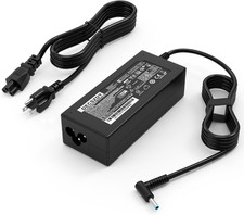 Laptop Charger Replacement for HP Laptop Computer 45W Smart Blue Tip Power Adapt