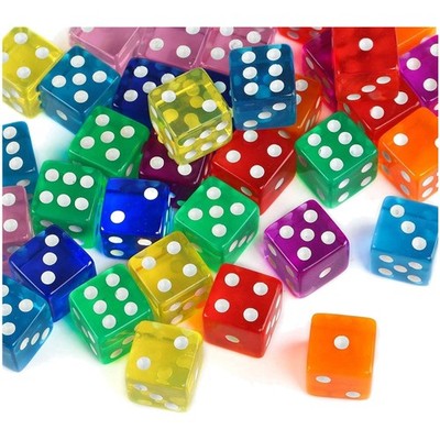 40 Teile Buntes Würfelset 16 mm   Ideal für Lernspiele und Freizeitaktivitäten