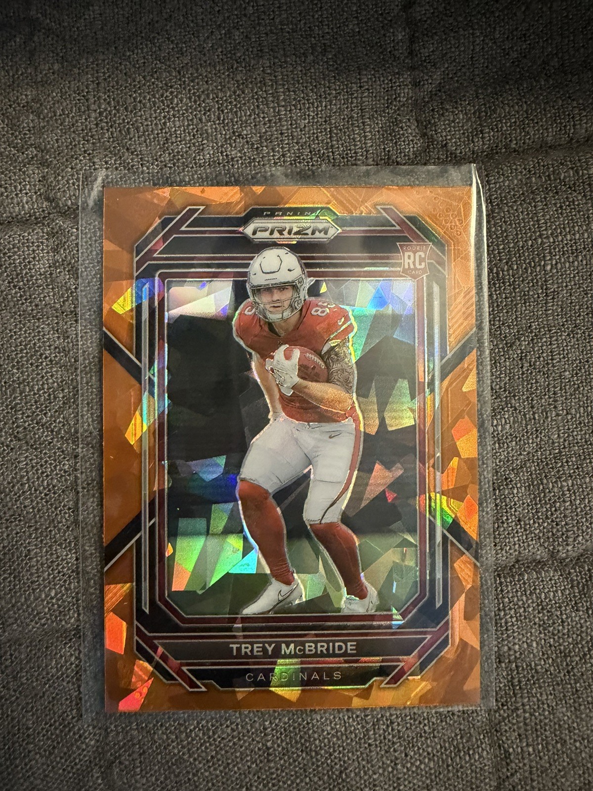 2022 Panini - Prizm Trey McBride #327 Orange Cracked Ice (RC)