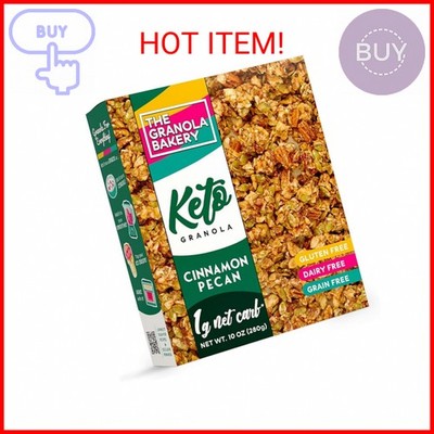 TGB Cinnamon Keto Granola | 1g Net Carb Cereal | Gluten Free Low Carb, 10 Ounces