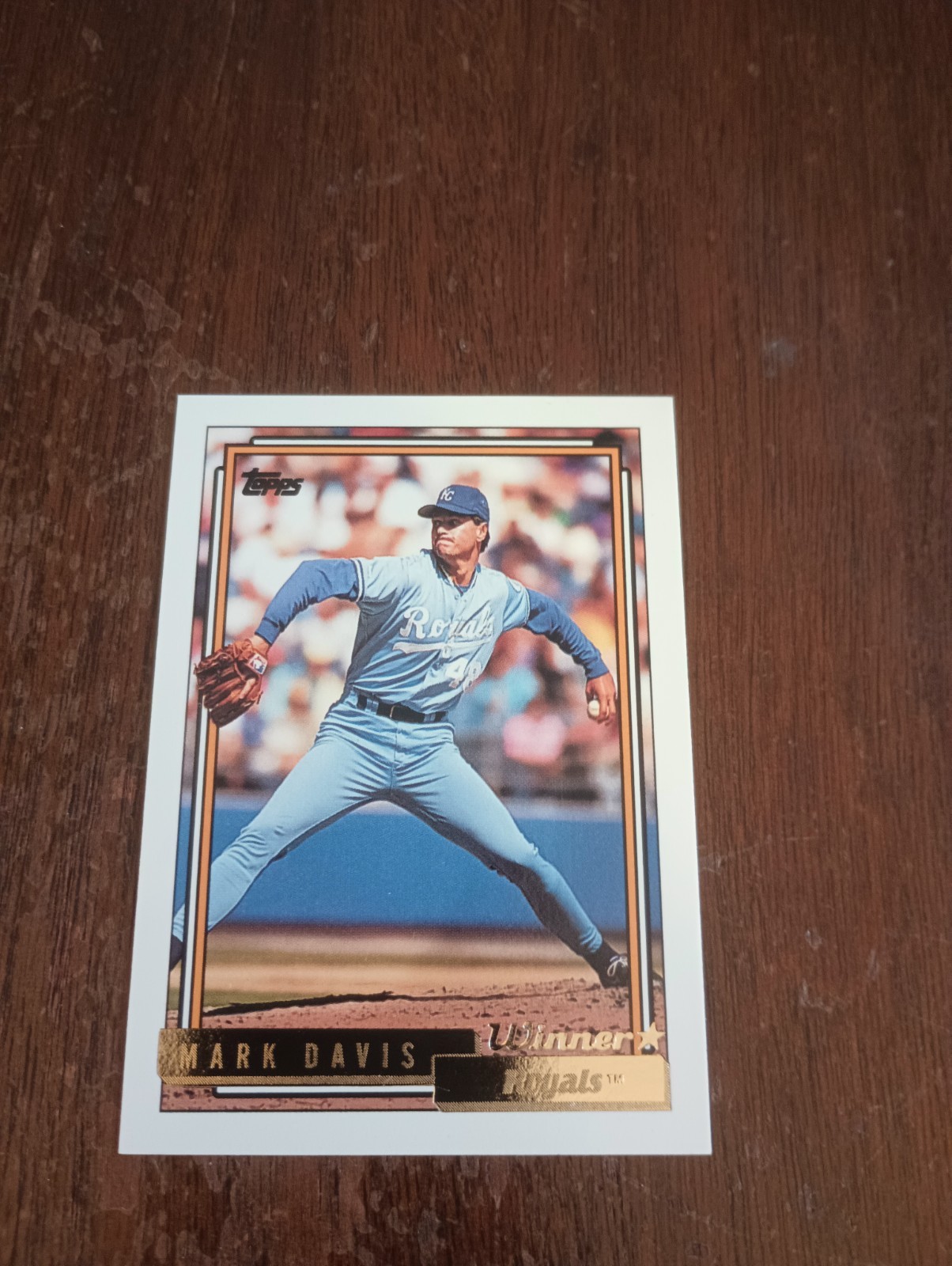 1992 Topps Gold Winners #766 Mark Davis (NM-MT)