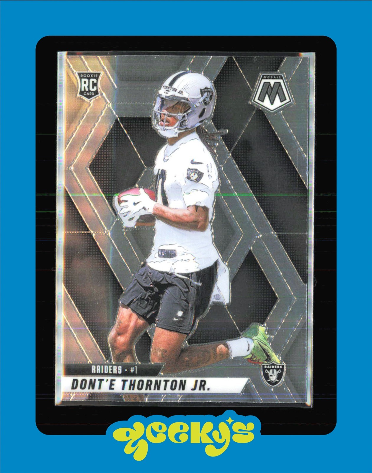 2025 Panini Mosaic Dont’E Thornton Jr RC Rookie Raiders #369 $2MIN ORDER
