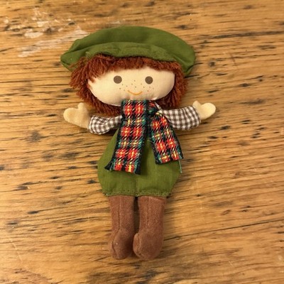VTG Tiny Tim (Scrooge / Christmas Carol) Gift Trim Newsies Newsboy 5.75   Plush 