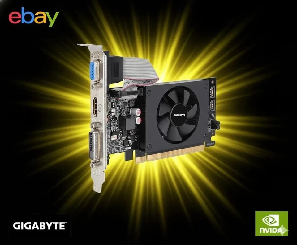 GIGABYTE GeForce GT 710 2GB DDR3 PCI Express 2.0 - USATO COME NUOVO GRADO A++ - Immagine 2 di 4