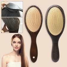 Hairbrush Head Massage Brush Wood Hair Brush Hair Combing Steel Hair Brush Hair