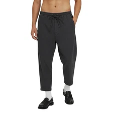 Chapter A/W 2015 Cropped Drawstring Trousers Men’s 36 Dark Gray Linen Blend