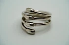 Vintage Sterling Silver Brutalist Ring Size 7.5 JB28