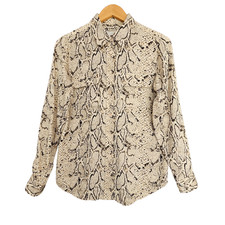 Equipment Femme Silk Top Womens S Python Snak...