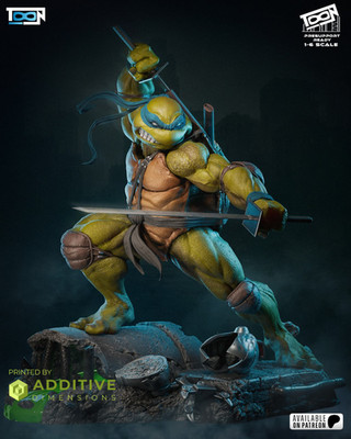 Leonardo TMNT by Toon FAN ART Figur Statue 1:6 Resin 3D Printed DIY Model Kit