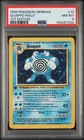 Pokemon Poliwrath Quappo Holo German 13 Base Set 1st Edition PSA 8