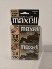 New Sealed Maxell XL II High Bias 100 Minute Cassette Tapes