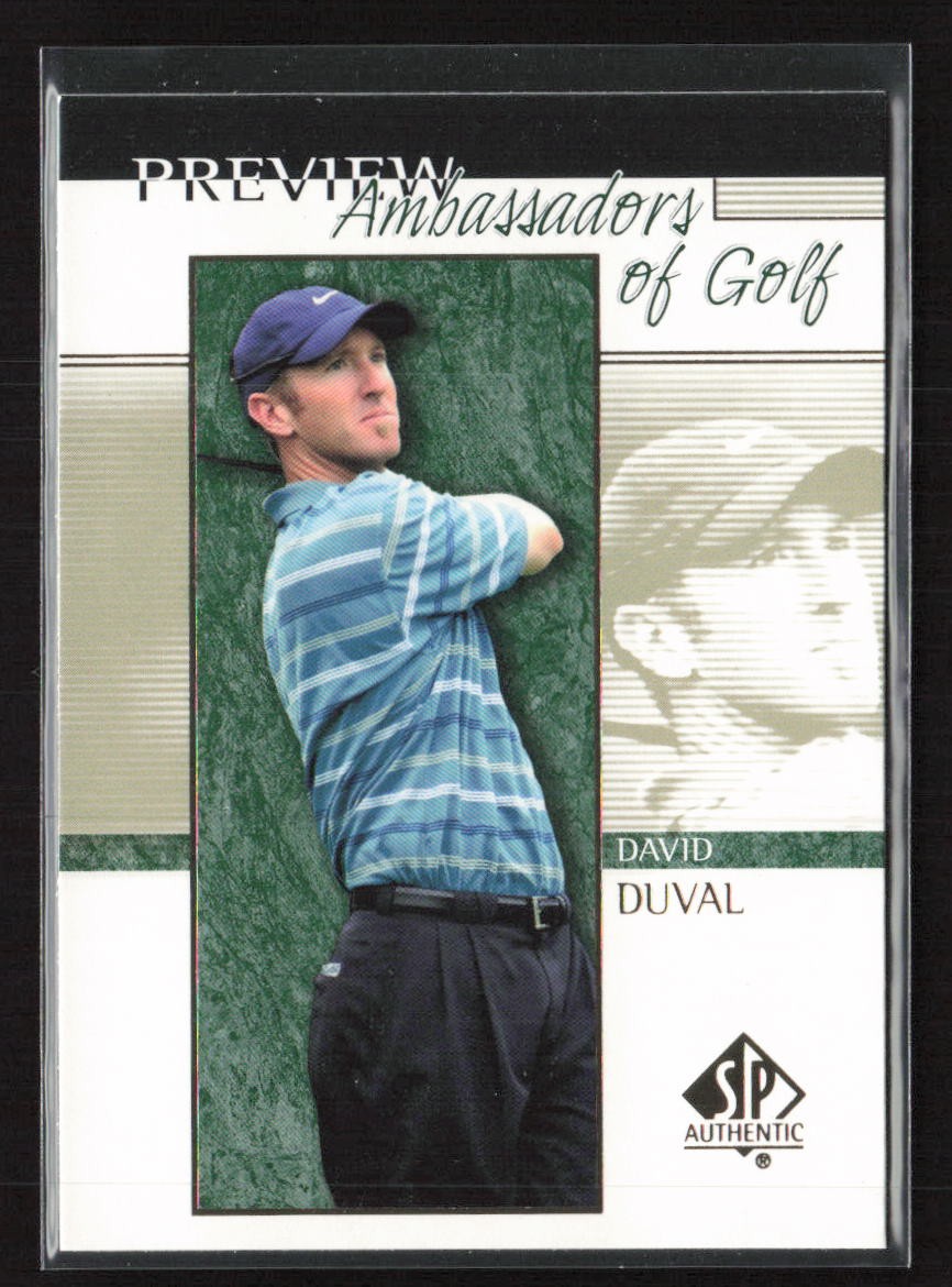 2001 Upper Deck SP Authentic Preview #57 David Duval - NM/MT+