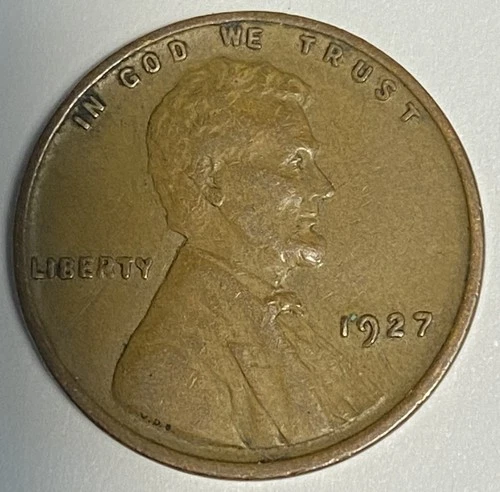 1927 Lincoln Wheat Cent Penny O412