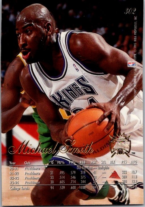 Michael Smith 1994-95 Fleer Flair #302 Sacramento Kings