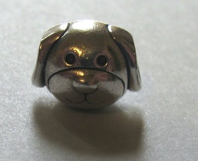 Original Pandora 925 ALE Devoted Dog Puppy Dog Face Charm Sterling Silber 
