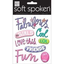MAMBI Soft Spoken NEW  "Jelly - Fabulous" Fancy Puffy Stickers SS-1482