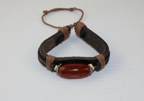 Boho Bangle Bracelet Wristband One Bead on Top Summer Wear Unisex Adjustable - Picture 10 of 15