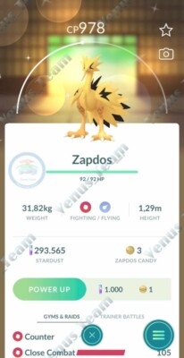 ポケモンGO Pokémon Go ✨ Shiny Zapdos Galarian ✨ P T C 80k Dust ✨ | eBay