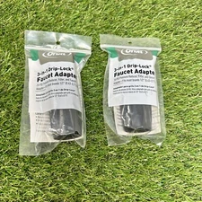 Lot of 2 Orbit 67738 3-In-1 Drip Lock Faucet Adapter Irrigation Adapter 20 PSI