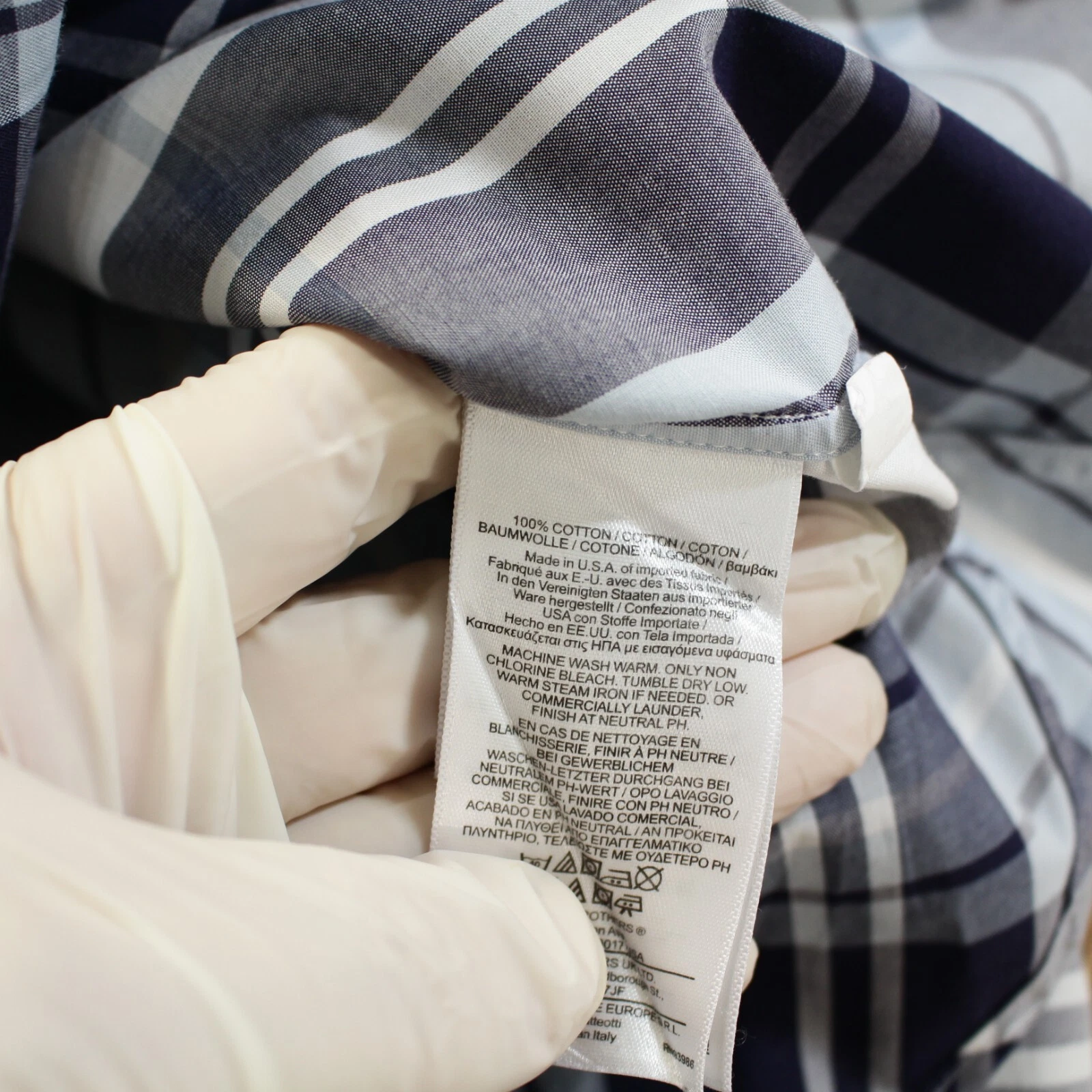 Camicia uomo nera in pile Brooks Brothers con bottoni taglia BB1 Thom Browne