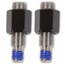 2 mirror adapter M10x1.25mm right-hand thread black to M8x1.25 right-hand thread